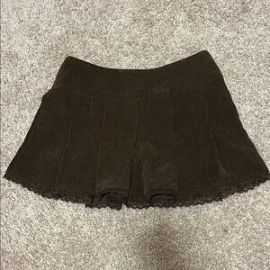 Women's Brown Corduroy Skirt